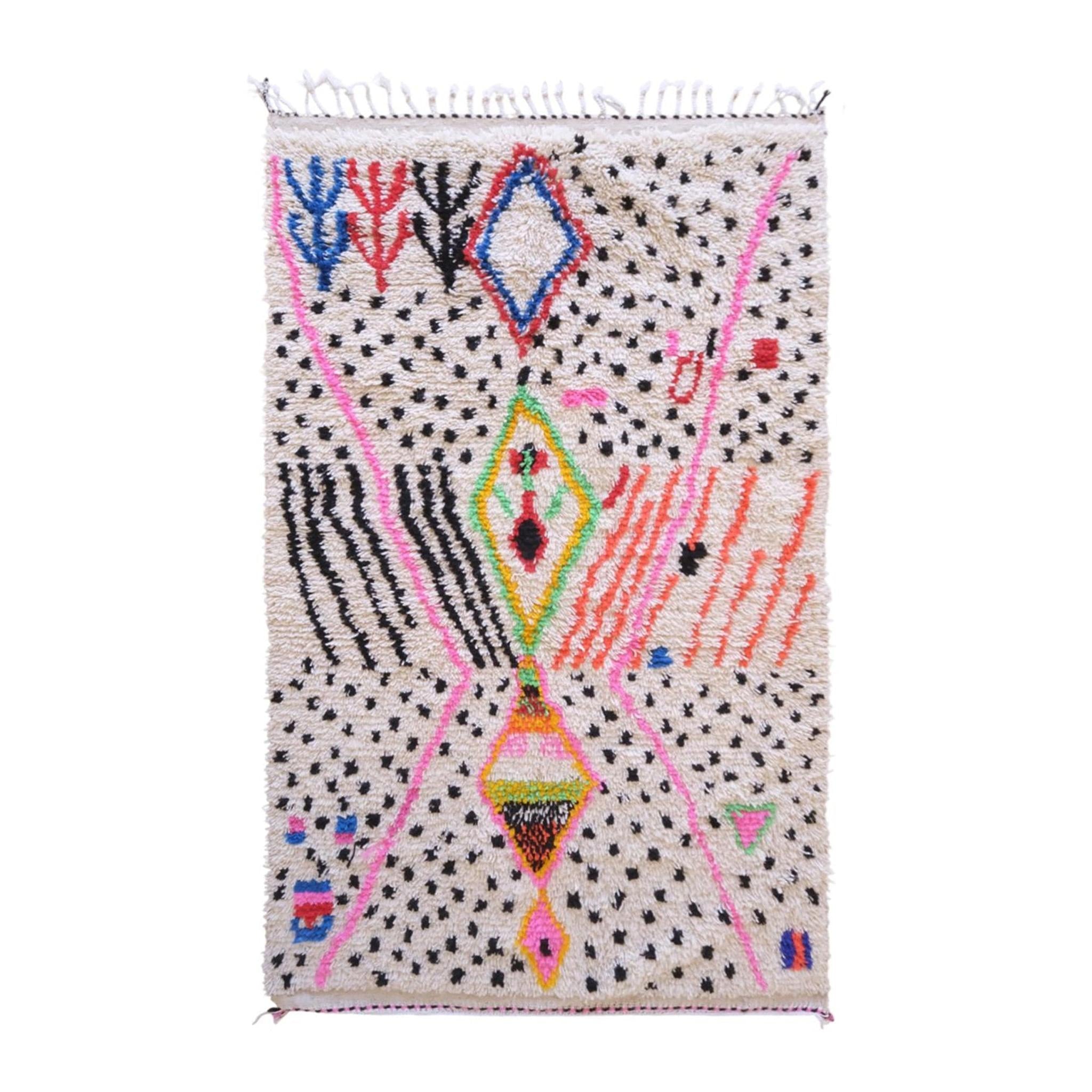 AFK Living vloerkleed Berber - handgemaakt - Wol - 124 x 222 cm