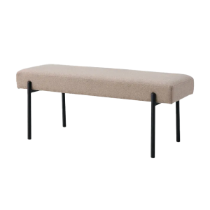 Artichok Marianna gestoffeerd bankje taupe – 100 x 42,5 cm Artichok Marianna gestoffeerd bankje taupe – 100 x 42,5 cm