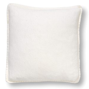 BOWIE – sierkussen 45×45 cm – gewassen katoen – Snow White – wit BOWIE – sierkussen 45×45 cm – gewassen katoen – Snow White – wit