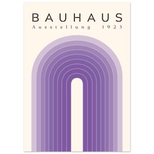 Artfulprints Poster Bauhaus – Purple rainbow – 50×70 cm – Paars Artfulprints Poster Bauhaus – Purple rainbow – 50×70 cm – Paars