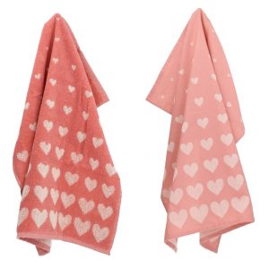 Luxe Keukendoek en Theedoek Hart Roze – Bunzlau Castle – 100% biologis Luxe Keukendoek en Theedoek Hart Roze – Bunzlau Castle – 100% biologis