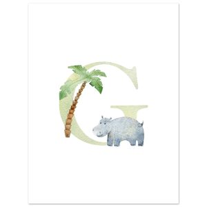 Artfulprints Poster Letter G kindernaam – 30×40 cm – Meerkleurig