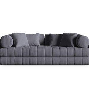 Cosmopolitan Design Converteerbare bank Kemi 3-zits, boucle grafiet –