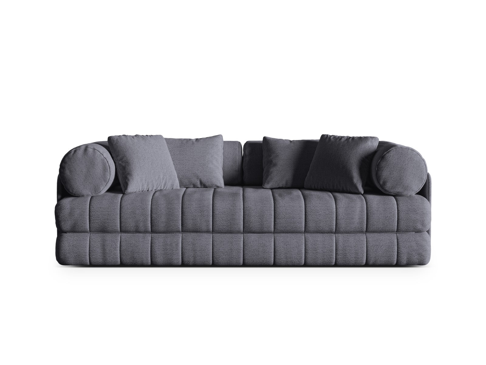 Cosmopolitan Design Converteerbare bank Kemi 3-zits, boucle grafiet -