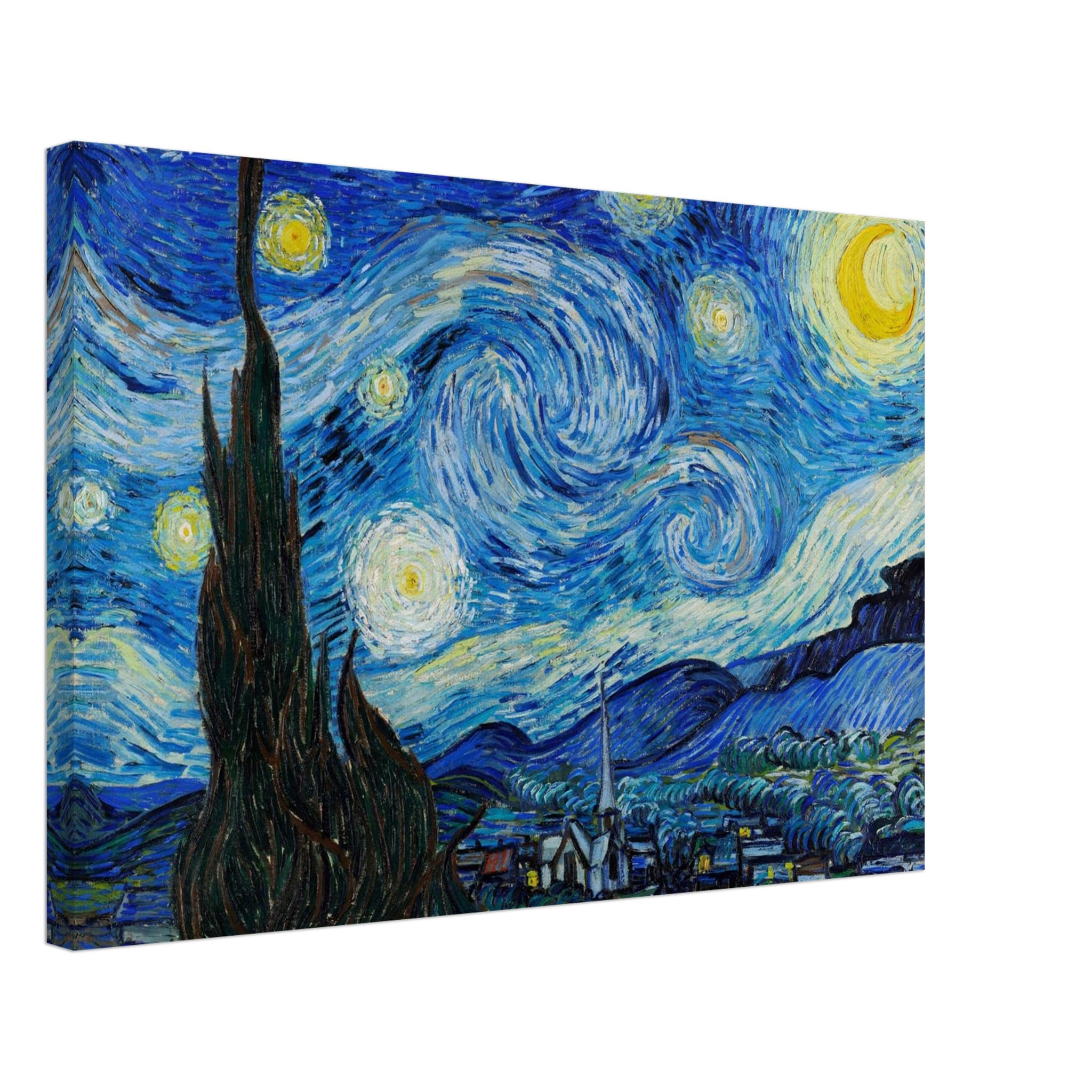 Artfulprints Canvas Vincent van Gogh - Starry night canvas - 60x40 cm