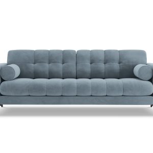 Cosmopolitan Design Bank Bali 3-zits, flueel, lichtblauw – 96x177x75cm Cosmopolitan Design Bank Bali 3-zits, flueel, lichtblauw – 96x177x75cm