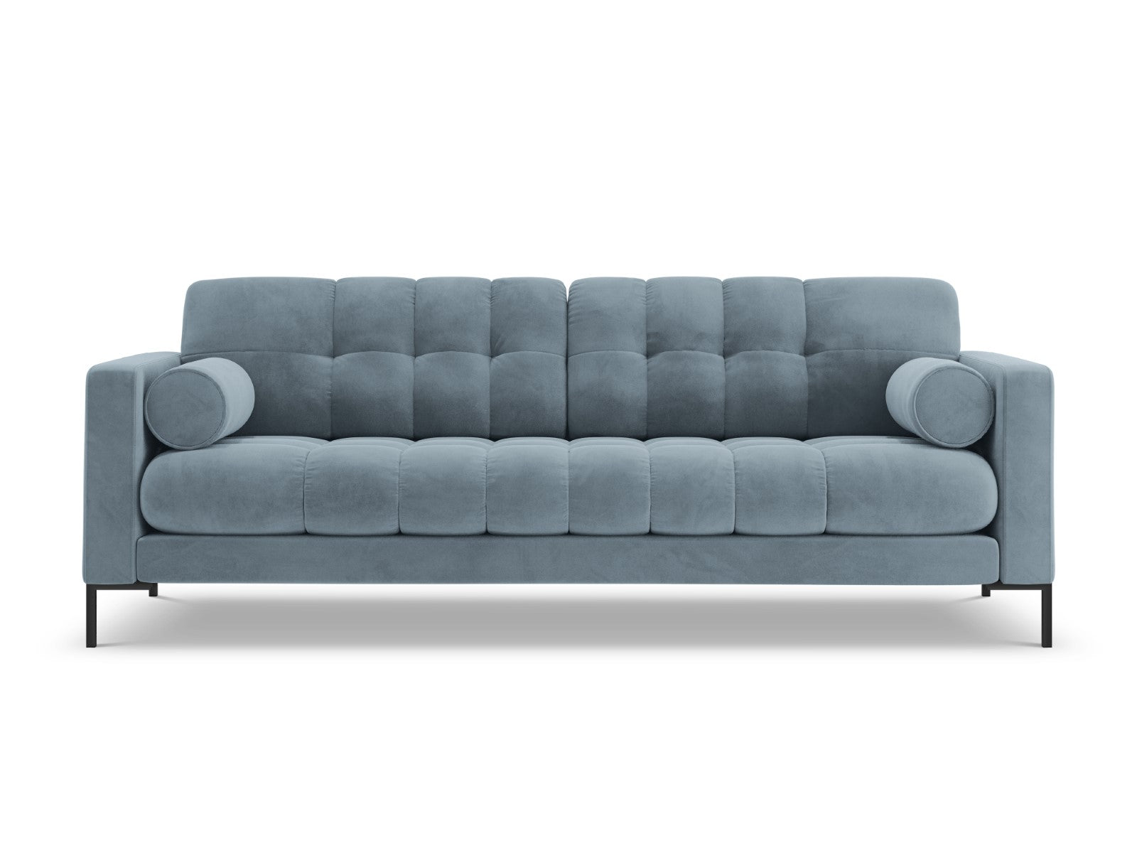 Cosmopolitan Design Bank Bali 3-zits, flueel, lichtblauw - 96x177x75cm