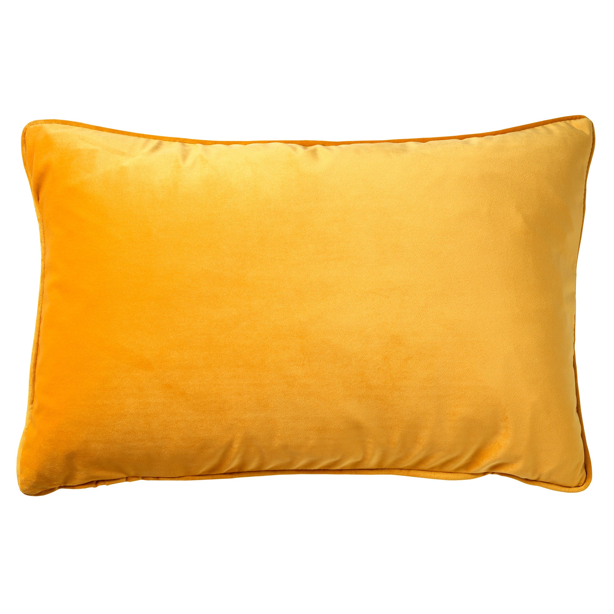 FINN - Kussenhoes 40x60 cm - velvet - effen kleur - Golden Glow - geel