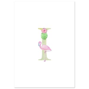 Artfulprints Poster Letter I kindernaam – 70×100 cm – Meerkleurig