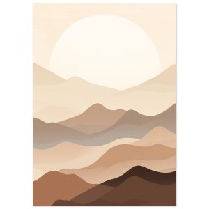 Artfulprints Poster Japandi landscape – A4 21×29.7 cm – Meerkleurig Artfulprints Poster Japandi landscape – A4 21×29.7 cm – Meerkleurig
