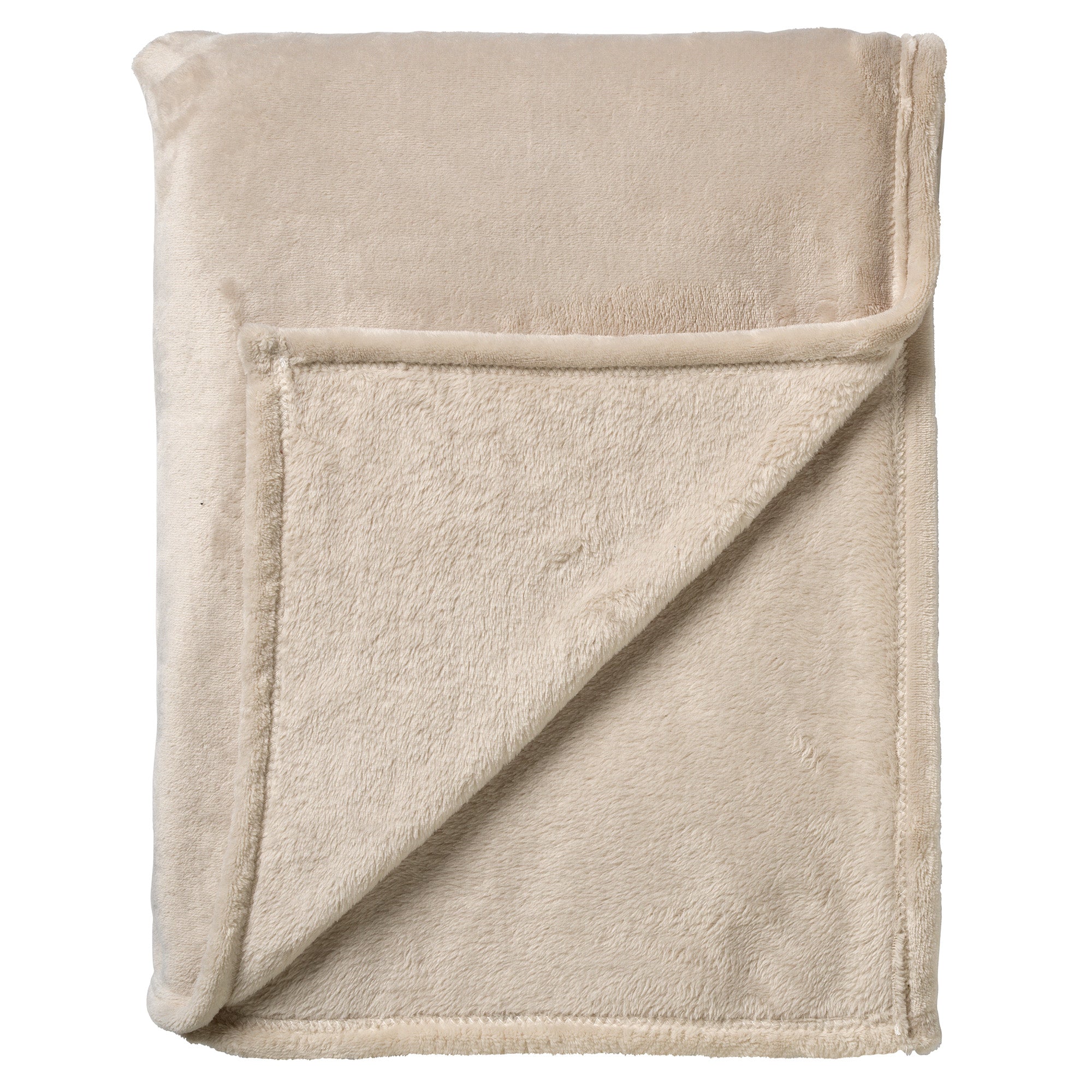MARLEY - plaid 150x200 cm - fleece deken - extra dik - Pumice Stone -