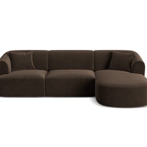 Cosmopolitan Design Modulaire hoekbank rechts Campi 4-zits, flueel cho Cosmopolitan Design Modulaire hoekbank rechts Campi 4-zits, flueel cho