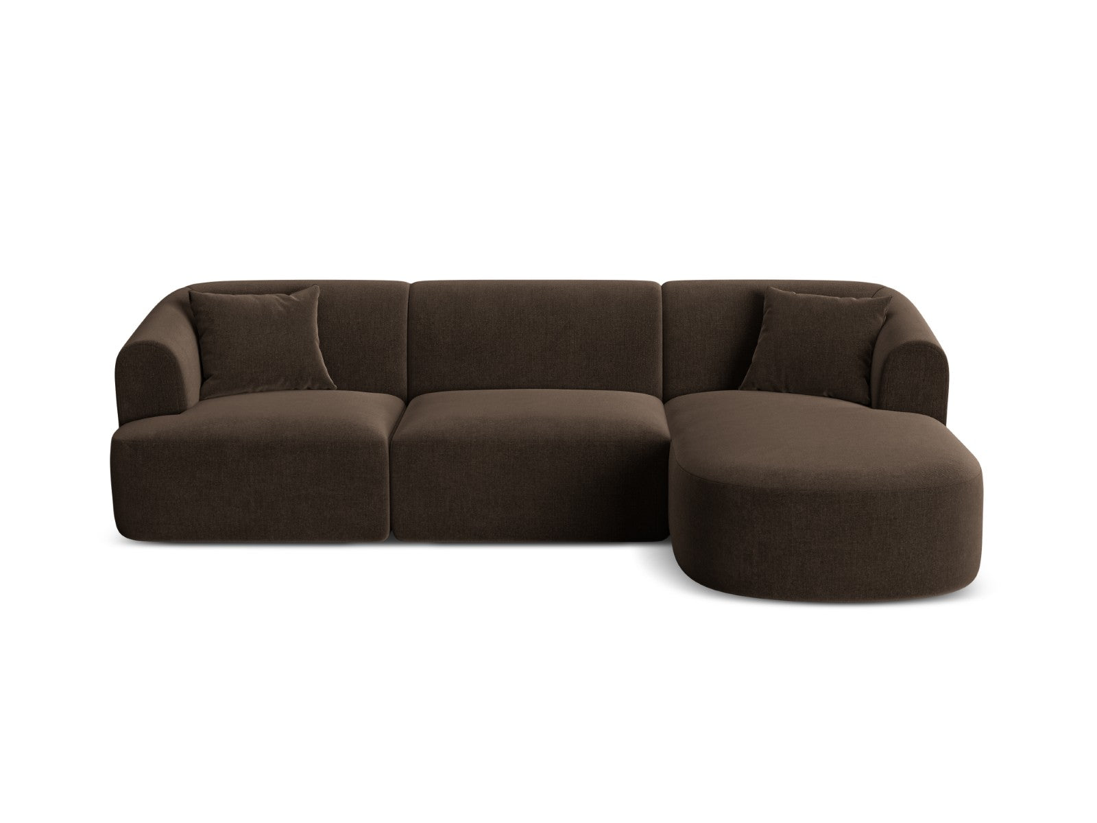 Cosmopolitan Design Modulaire hoekbank rechts Campi 4-zits, flueel cho
