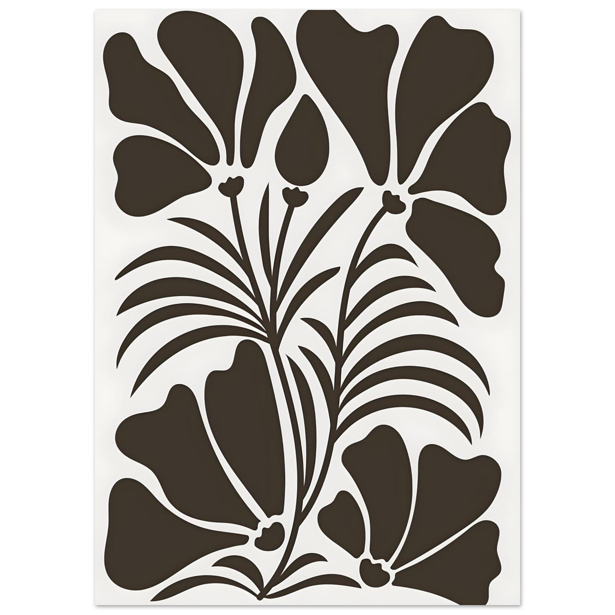 Artfulprints Poster Matisse – Botanical shapes - 50x70 cm - Bruin
