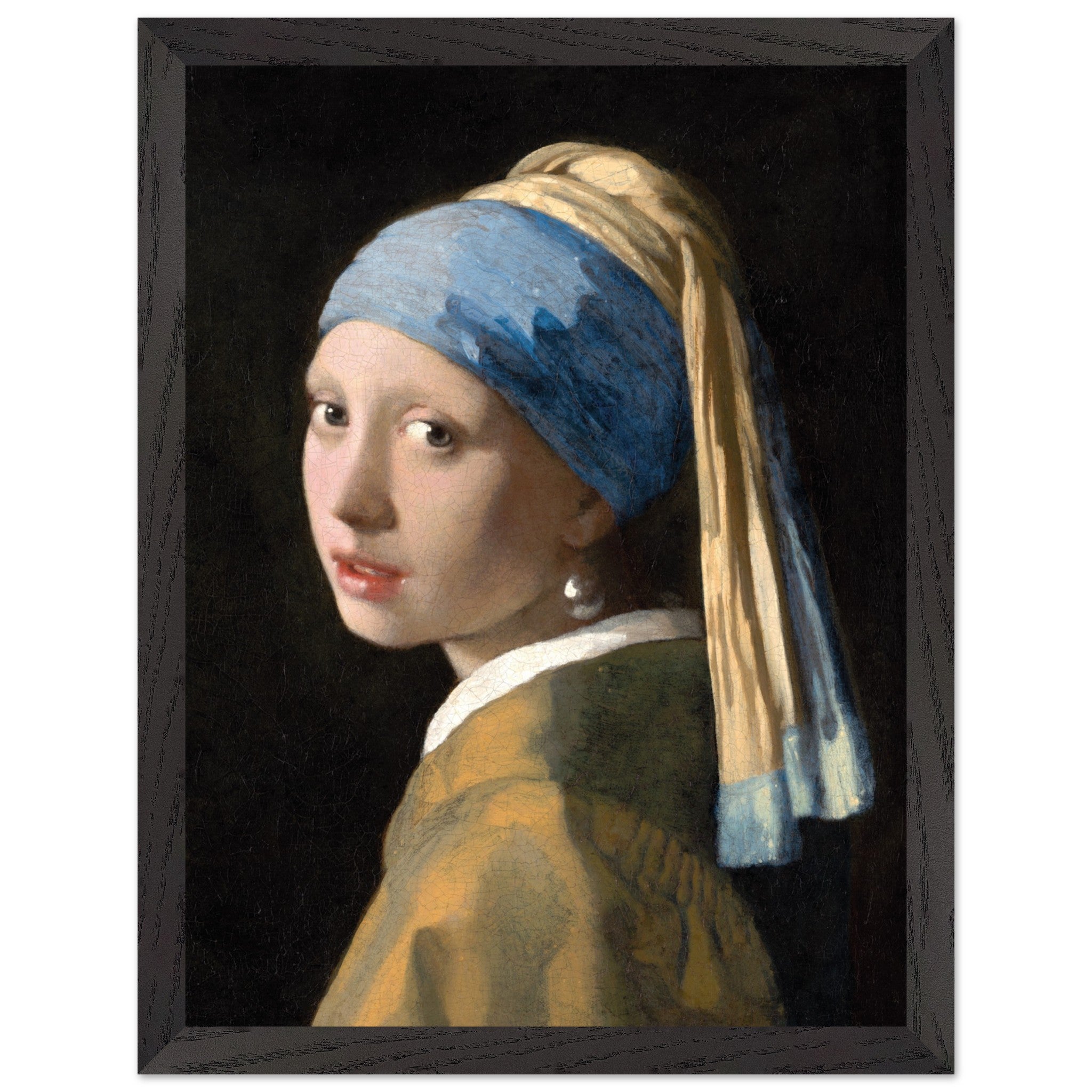 Artfulprints Poster met Lijst Johannes Vermeer - Meisje met de parel -