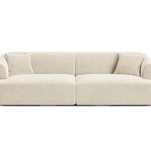 Cosmopolitan Design Modulaire bank Campi 4-zits, flueel lichtbeige – 9 Cosmopolitan Design Modulaire bank Campi 4-zits, flueel lichtbeige – 9