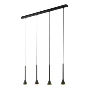 EGLO hanglamp Cortaderas – gu10 – 113 cm – zwart/goud EGLO hanglamp Cortaderas – gu10 – 113 cm – zwart/goud