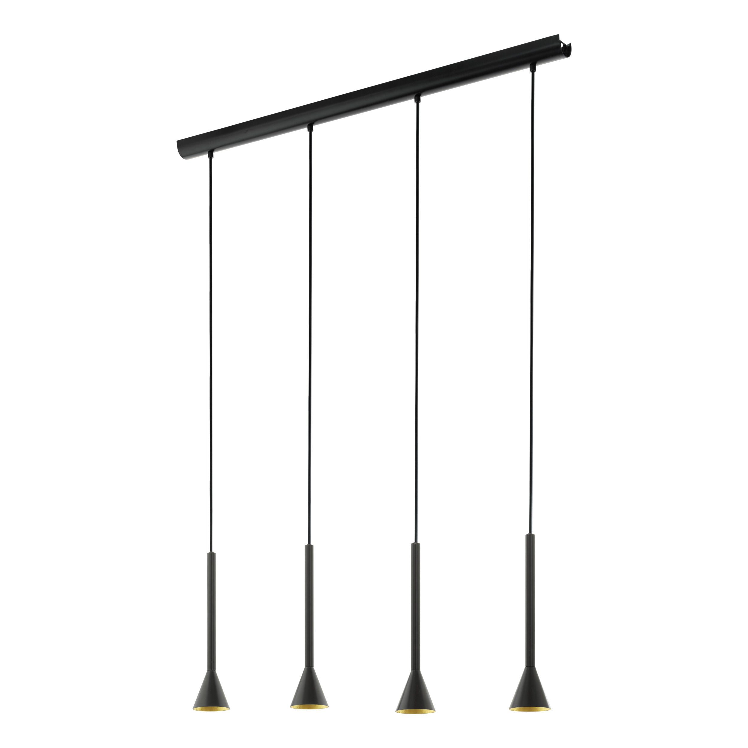 EGLO hanglamp Cortaderas - gu10 - 113 cm - zwart/goud