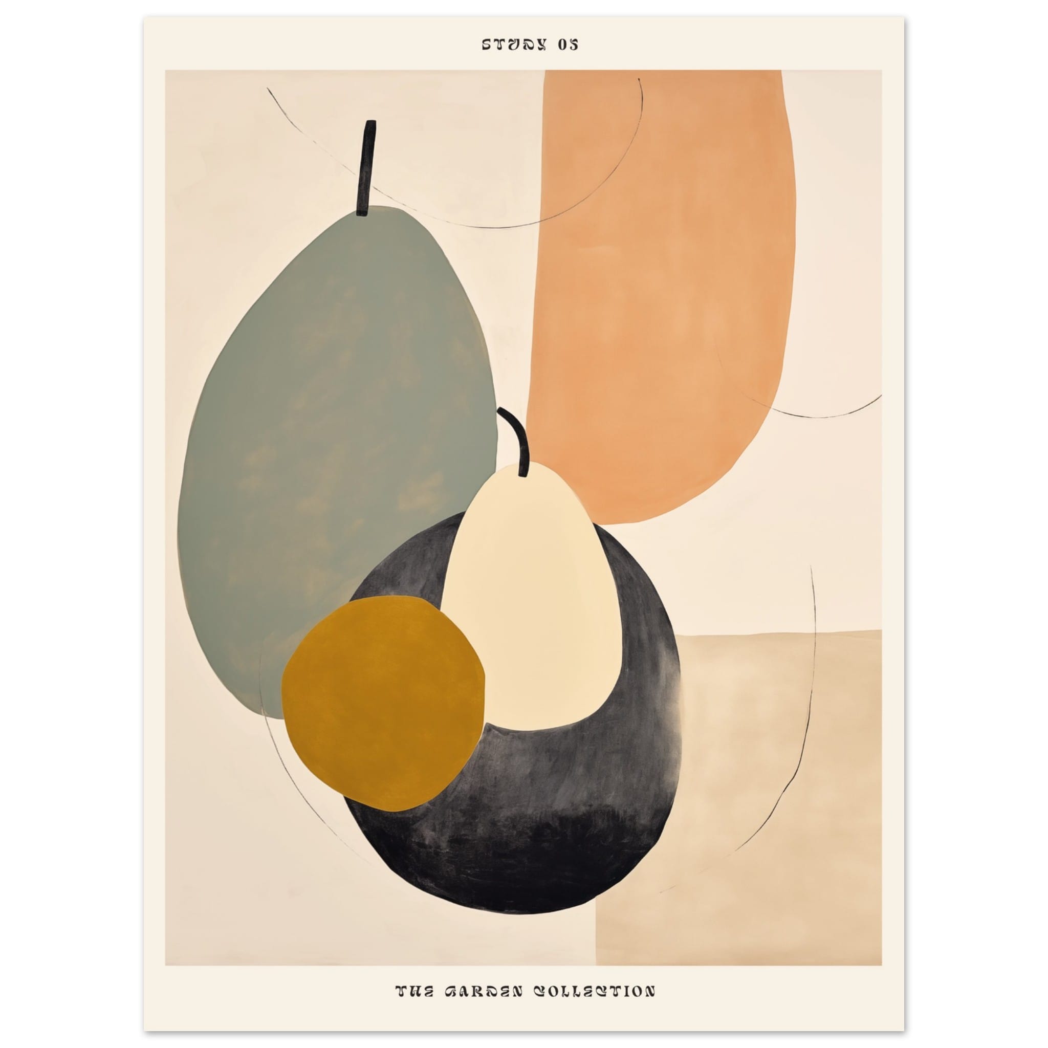 Artfulprints Abstract - Garden collection poster 30x40 cm