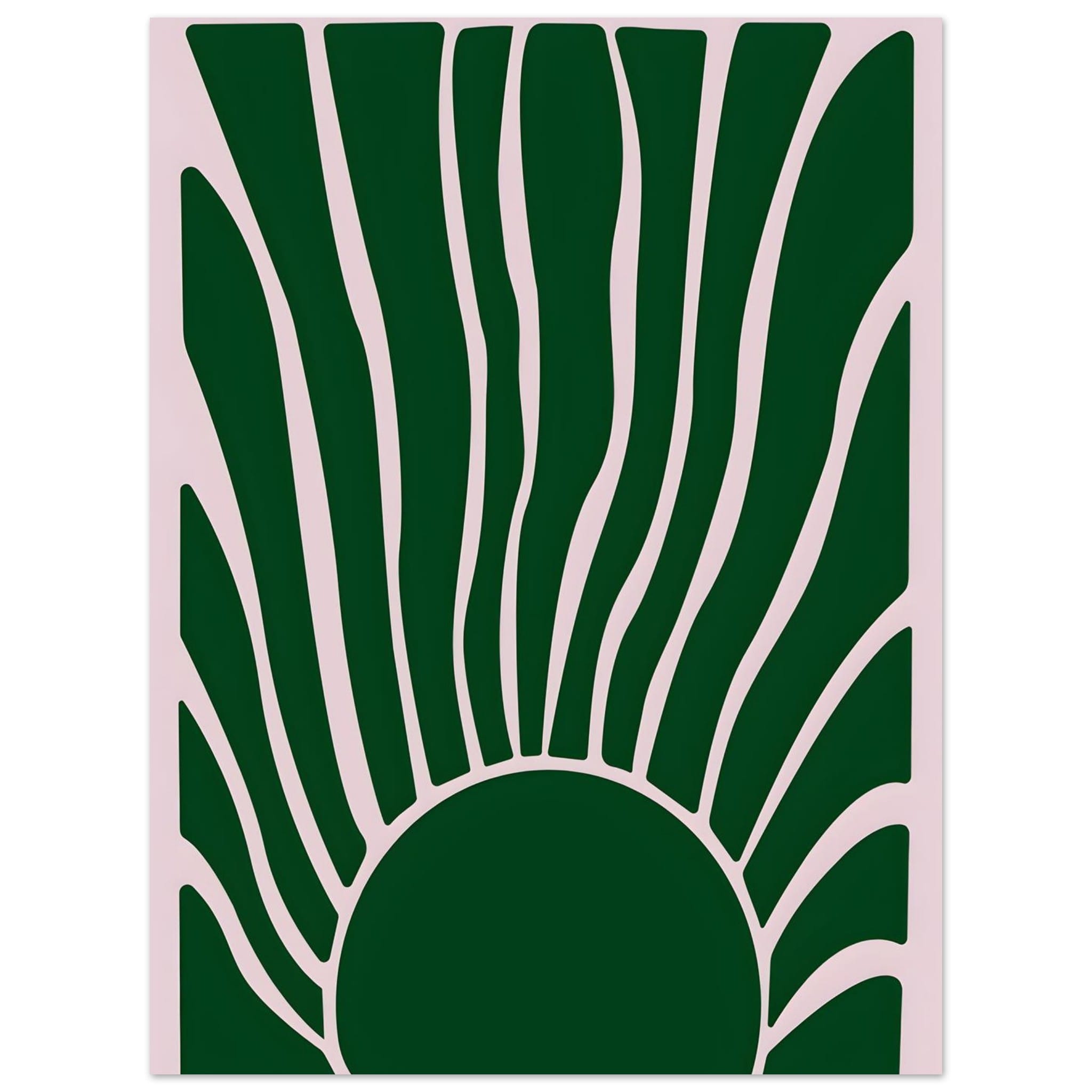 Artfulprints Poster Matisse – Flora flow - 30x40 cm - Donkergroen