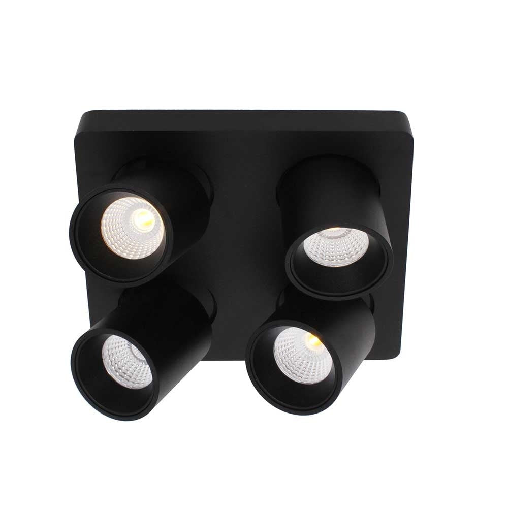 Artdelight spot Laguna - 4 lichts - 22 x 9.5 cm - zwart