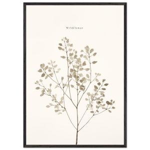 Artfulprints Poster met Lijst Wildflower – 70×100 cm – Taupe Artfulprints Poster met Lijst Wildflower – 70×100 cm – Taupe