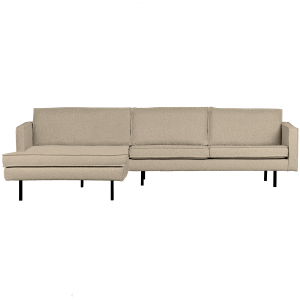 WOOOD chaise longue links Rodeo – Bouclé – Beige – 85x300x86/155 WOOOD chaise longue links Rodeo – Bouclé – Beige – 85x300x86/155