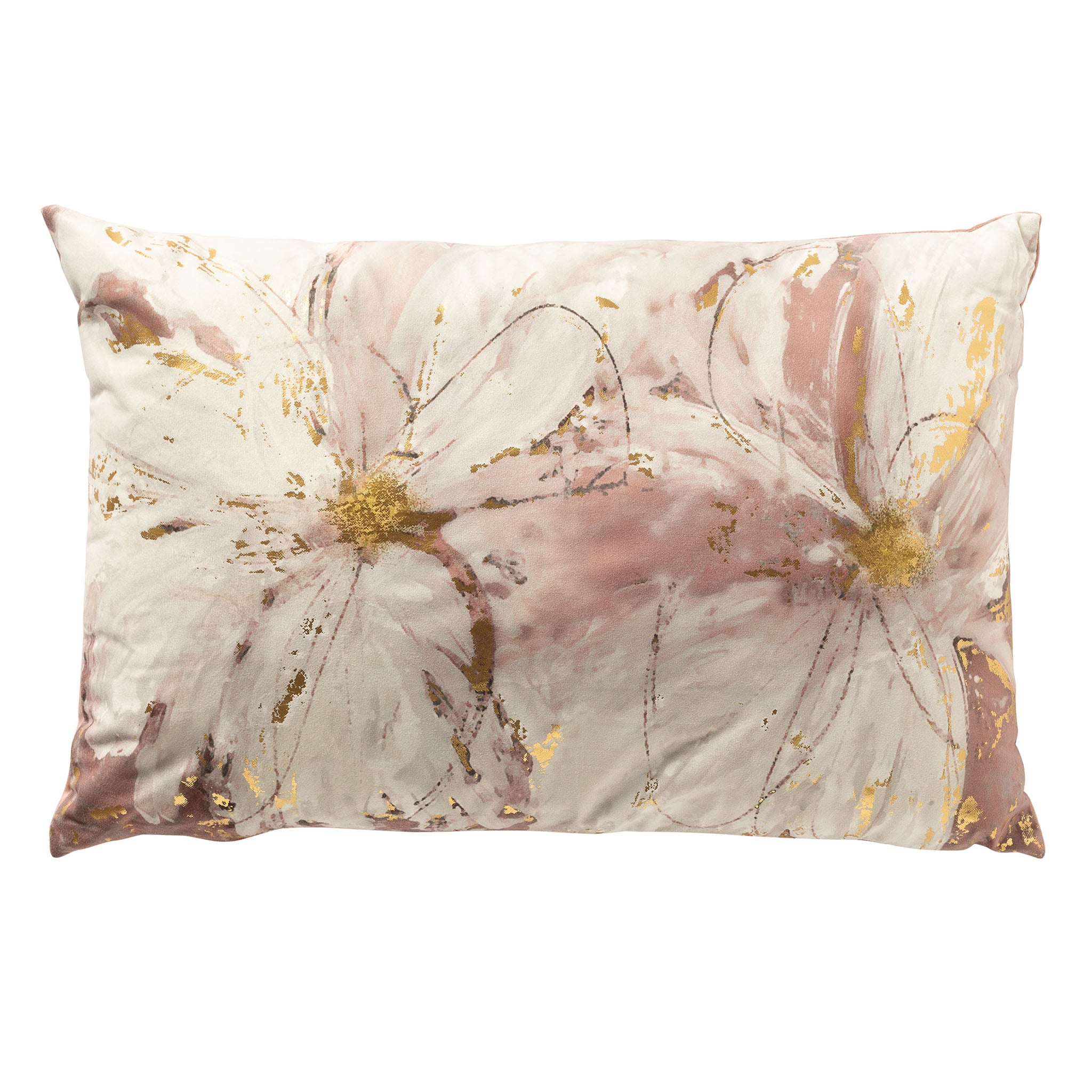 SUSANNA - kussenhoes 40x60 cm - bloemenmotief - Rose Tan - roze