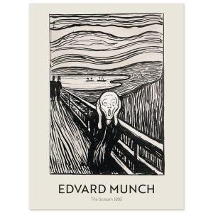 Artfulprints Edvard Munch – The Scream 1895 poster 30×40 cm Artfulprints Edvard Munch – The Scream 1895 poster 30×40 cm