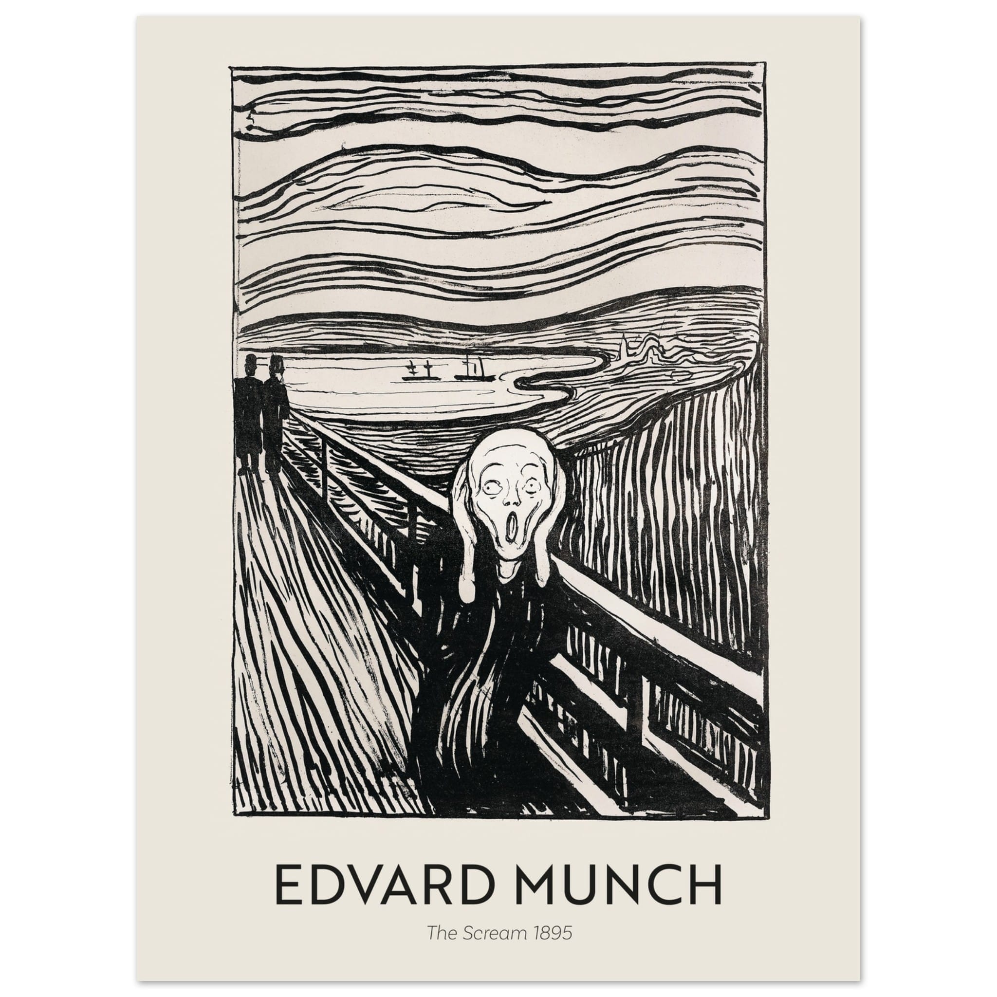 Artfulprints Edvard Munch - The Scream 1895 poster 30x40 cm