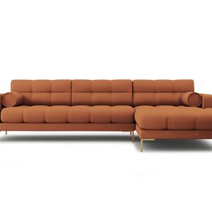 Cosmopolitan Design rechter hoekbank Bali 5-zits, structurele stof, ba