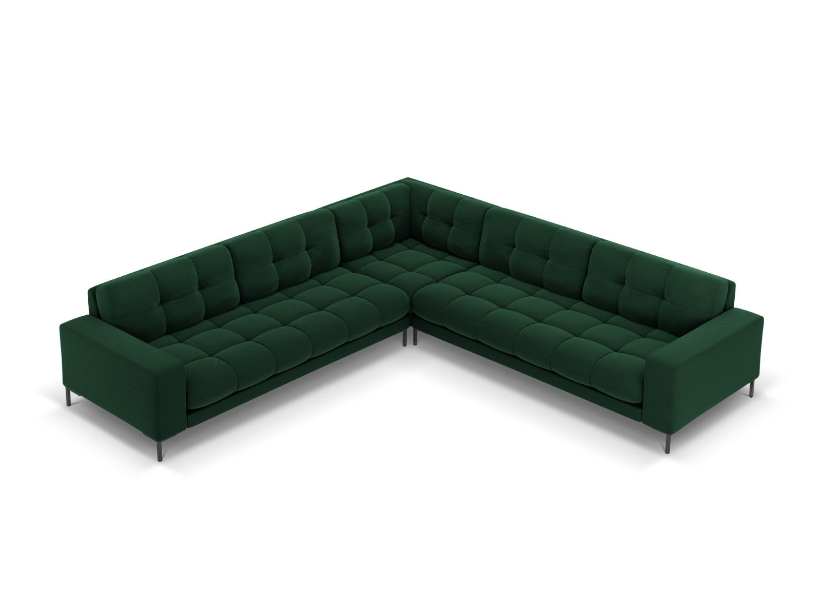 Cosmopolitan Design Symmetrische hoekbank Bali 6-zits, flueel, flessen