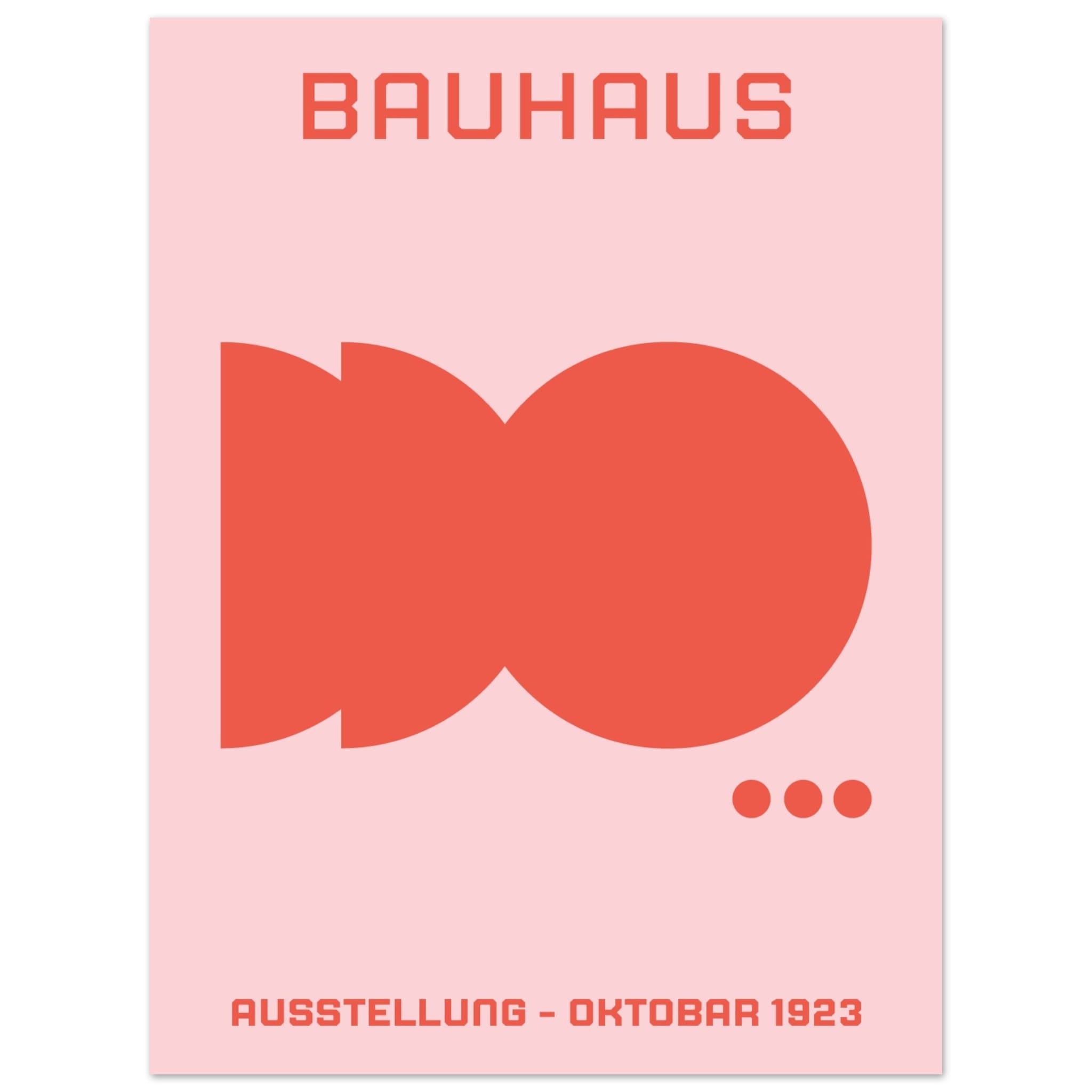 Artfulprints Poster Bauhaus - Ausstellung oktobar 1923 - 30x40 cm - Ro