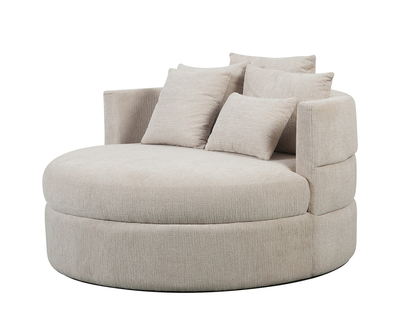 DÉJA Living Loveseat Miles - Zand Stof - Ø124x84cm