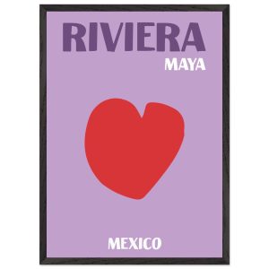 Artfulprints Poster met Lijst Mexico – Riviera Maya – 50×70 cm – Paars Artfulprints Poster met Lijst Mexico – Riviera Maya – 50×70 cm – Paars