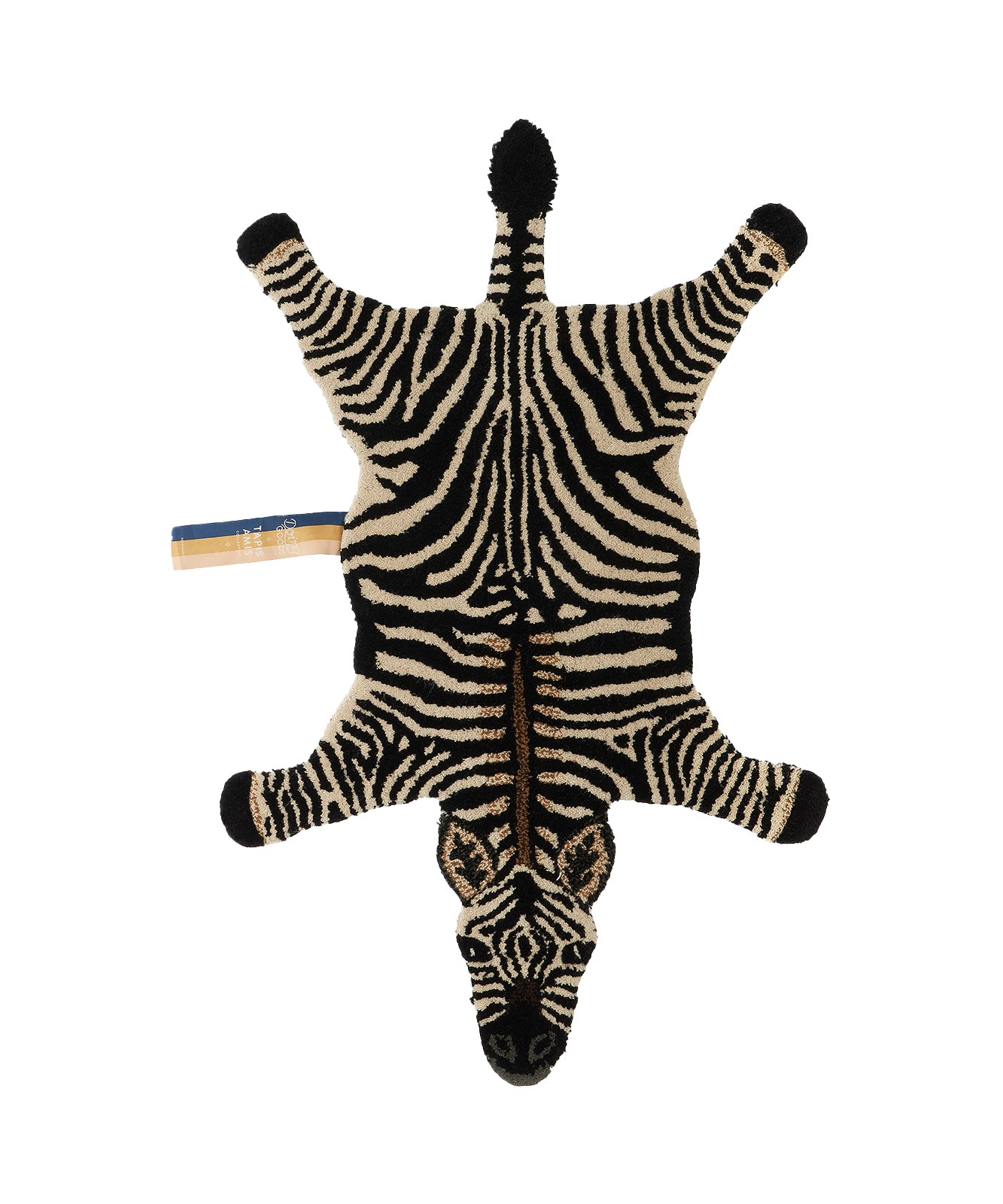 Doing Goods Stripey Zebra Vloerkleed - Klein 102 x 67 x 2 cm - 100% wo