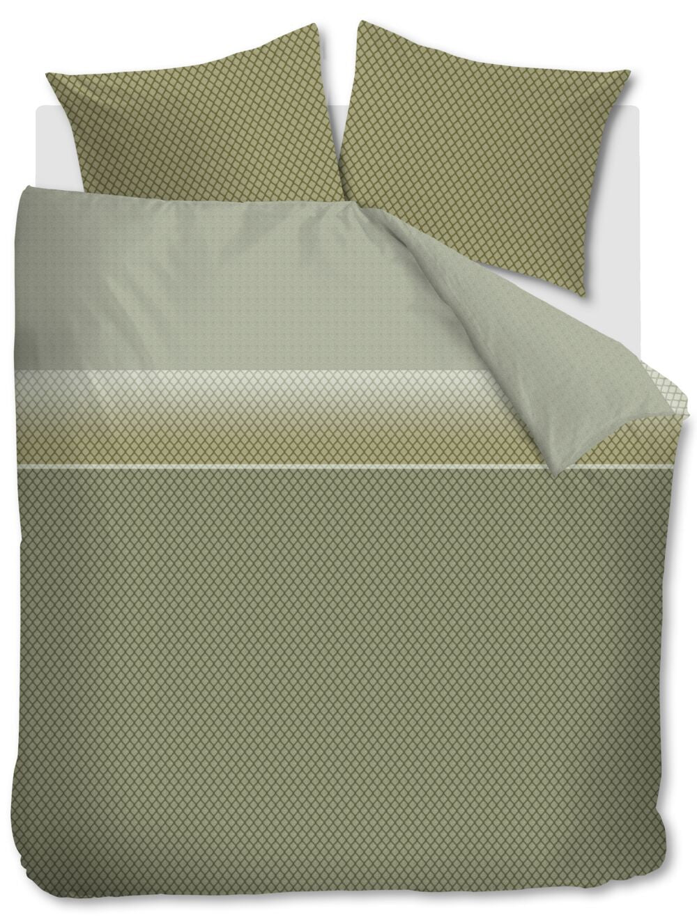 Beddinghouse Dekbedovertrek Riven - 240 x 200/220 cm - Groen