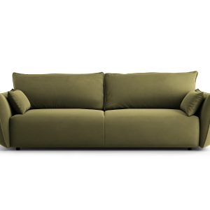 Cosmopolitan Design Slaapbank met opbergdoos Matera 3-zits, flueel gro Cosmopolitan Design Slaapbank met opbergdoos Matera 3-zits, flueel gro