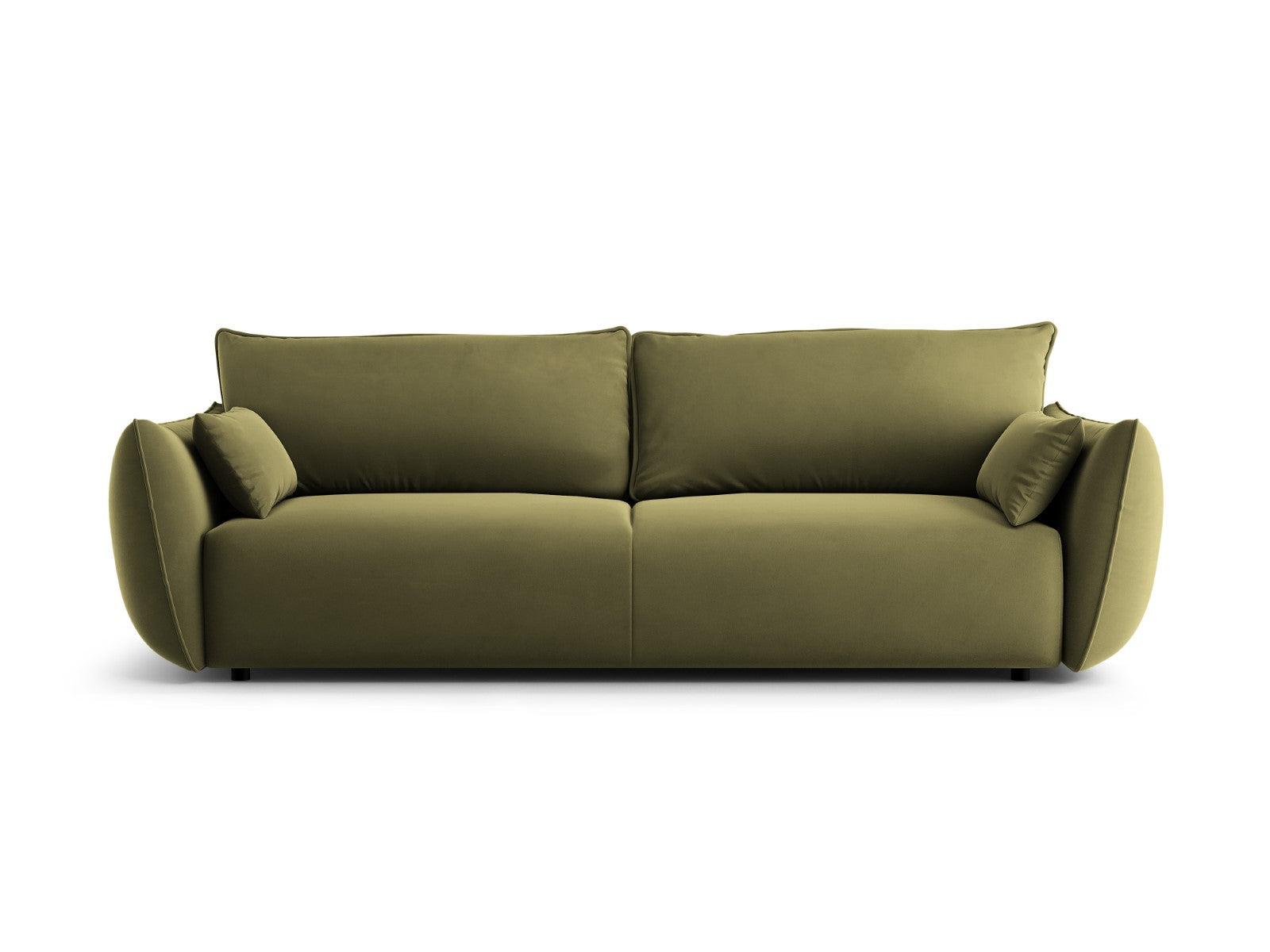 Cosmopolitan Design Slaapbank met opbergdoos Matera 3-zits, flueel gro