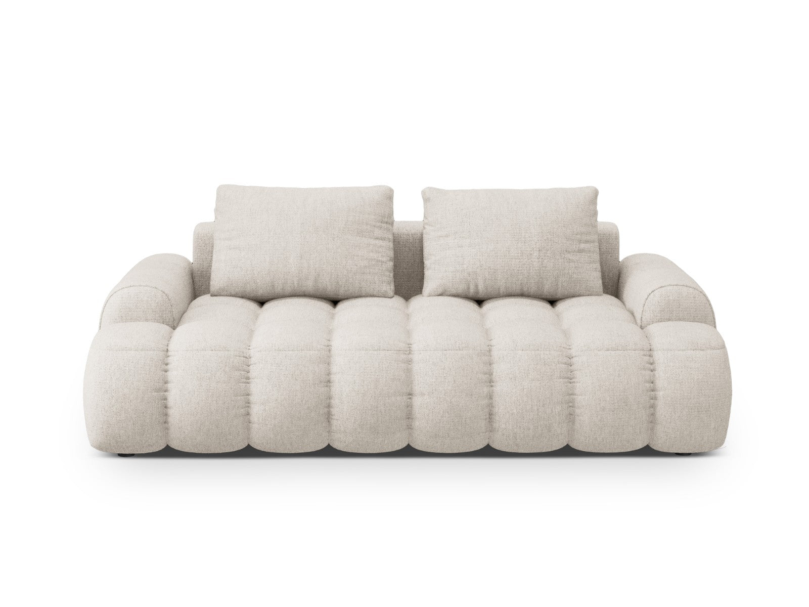 Cosmopolitan Design Bank Linz 3-zits, structurele stof beige - 100x200