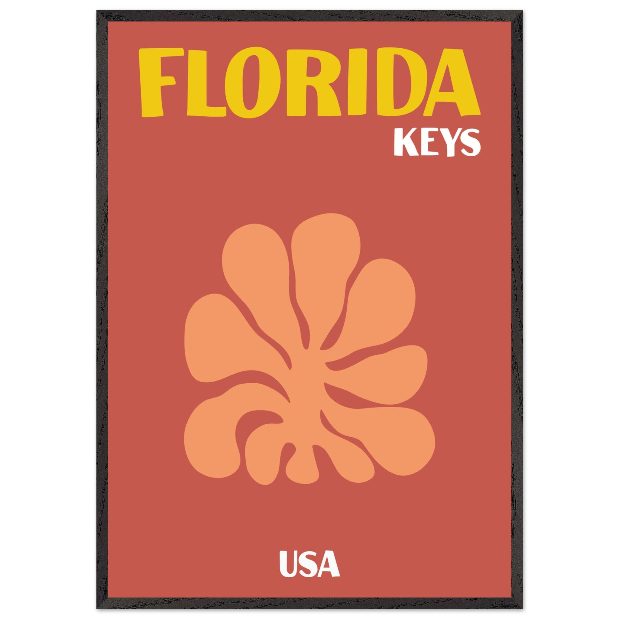 Artfulprints Poster met Lijst USA - Florida Keys - 70x100 cm - Terraco