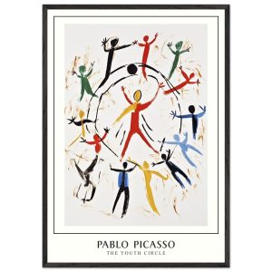 Artfulprints Poster met Lijst Pablo Picasso – The youth circle – 70×10 Artfulprints Poster met Lijst Pablo Picasso – The youth circle – 70×10
