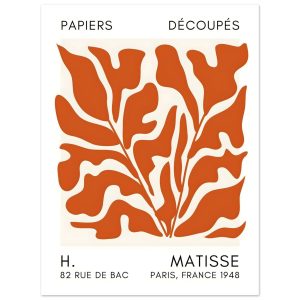 Artfulprints Poster Matisse – Seabed shapes orange – 30×40 cm – Oranje Artfulprints Poster Matisse – Seabed shapes orange – 30×40 cm – Oranje