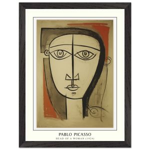 Artfulprints Poster met Lijst Pablo Picasso – Head of a woman – 30×40 Artfulprints Poster met Lijst Pablo Picasso – Head of a woman – 30×40