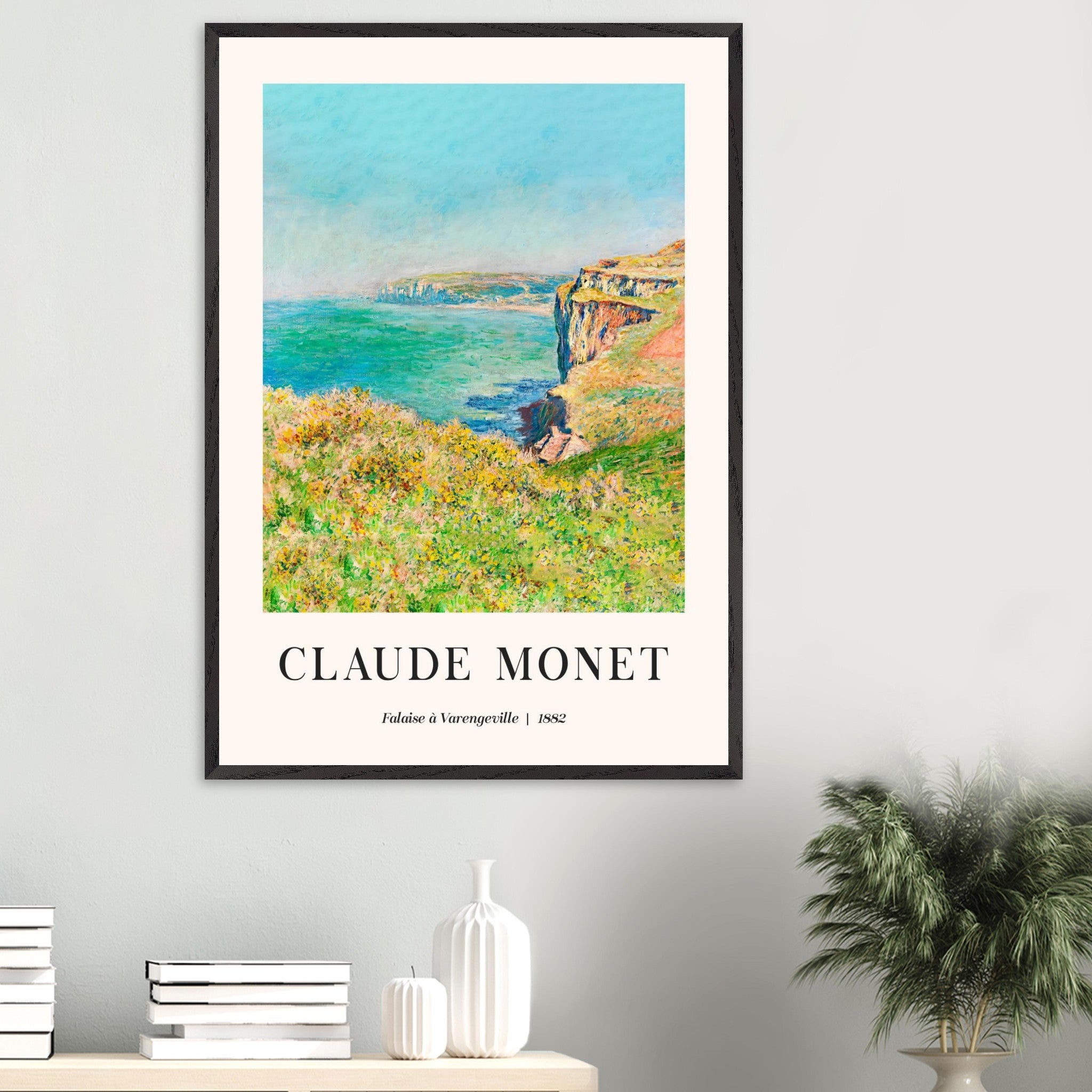 Artfulprints Poster Claude Monet - Falaise à Varengeville - 70x100 cm