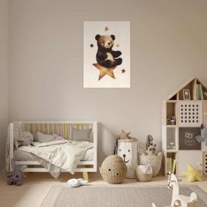 Artfulprints Poster Dromende beer – 70×100 cm – Bruin Artfulprints Poster Dromende beer – 70×100 cm – Bruin