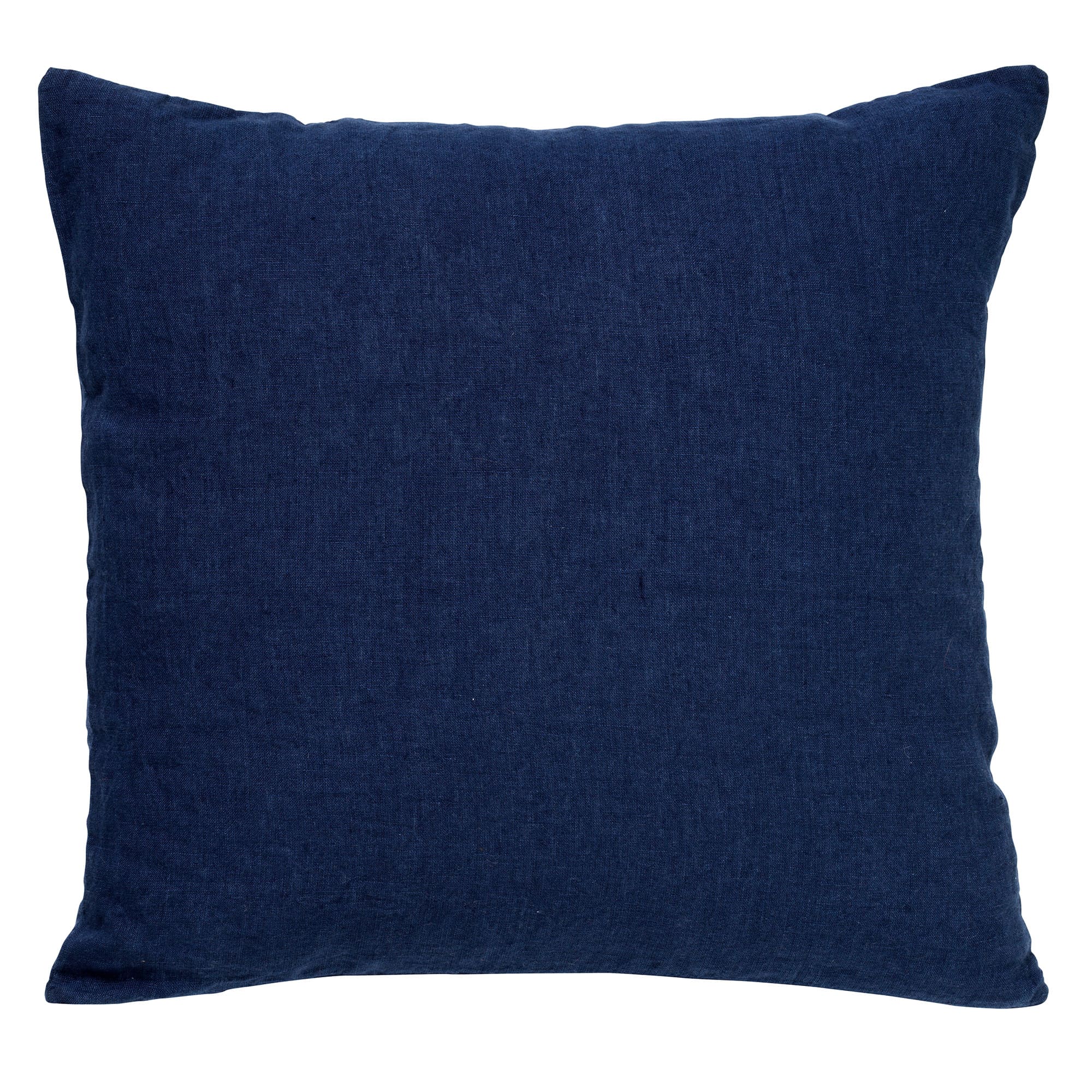 LINN - Kussenhoes 45x45 cm - 100% linnen - effen kleur - Insignia Blue
