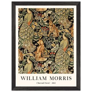 Artfulprints Poster met Lijst William Morris – Charcoal forrest – 30×4 Artfulprints Poster met Lijst William Morris – Charcoal forrest – 30×4