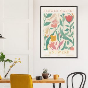 Artfulprints Poster Flower market – Antwerp – 70×100 cm – Meerkleurig Artfulprints Poster Flower market – Antwerp – 70×100 cm – Meerkleurig