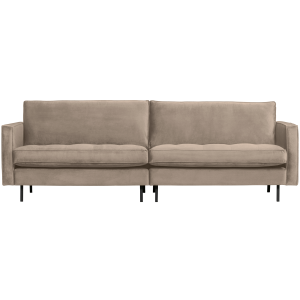 WOOOD classic 3-zits bank Rodeo – Velvet – Khaki – 83x275x88